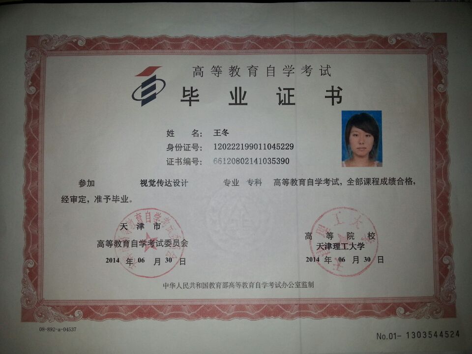 1406级大专个别毕业学生