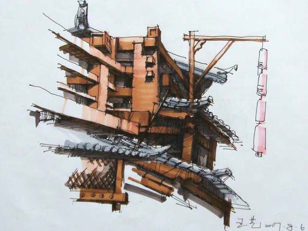 昆明云一室内/建筑/景观手绘培训机构草图